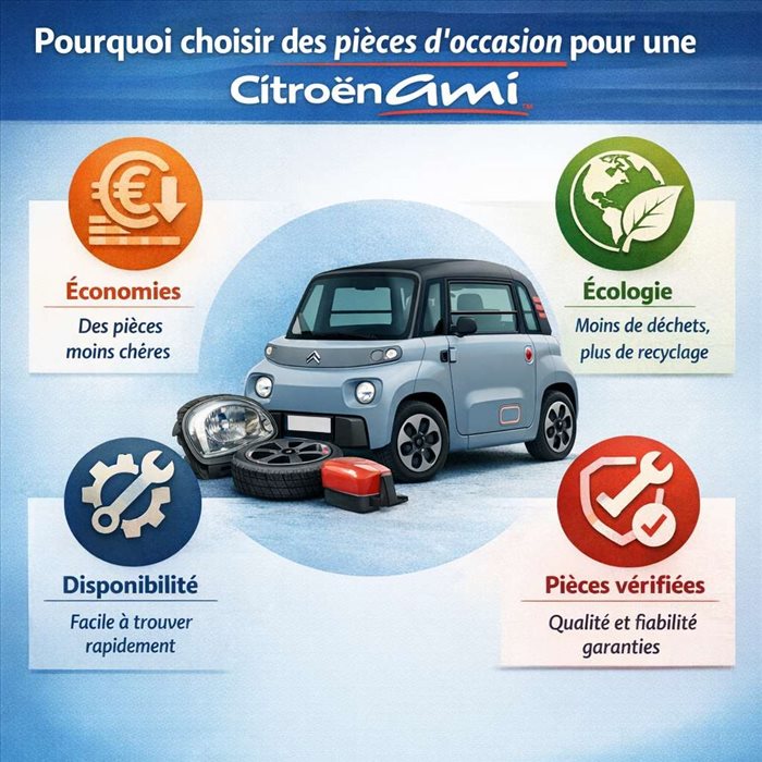 Pourquoi choisir des pièces d'occasion pour une Citroën Ami ? 