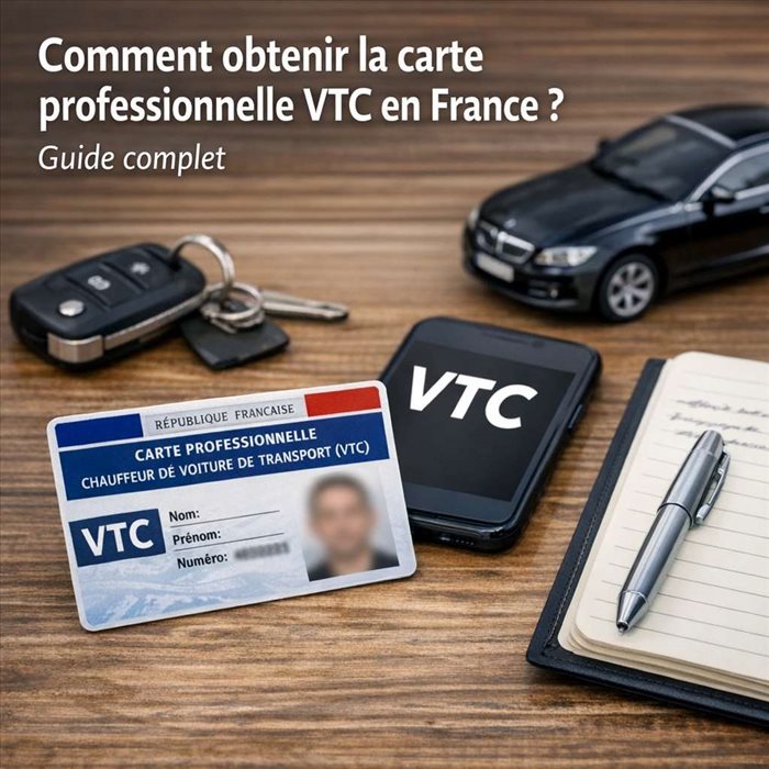Carte professionnelle VTC en France : guide complet et démarches