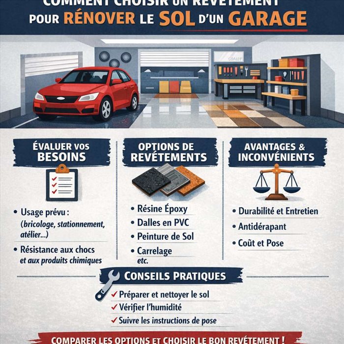 Rénovation du sol d’un garage : quel revêtement choisir ?