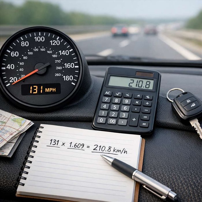 131 mph en km/h : conversion exacte, rapide et simple