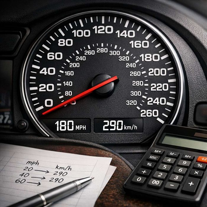 180 mph en km/h : conversion exacte et simple